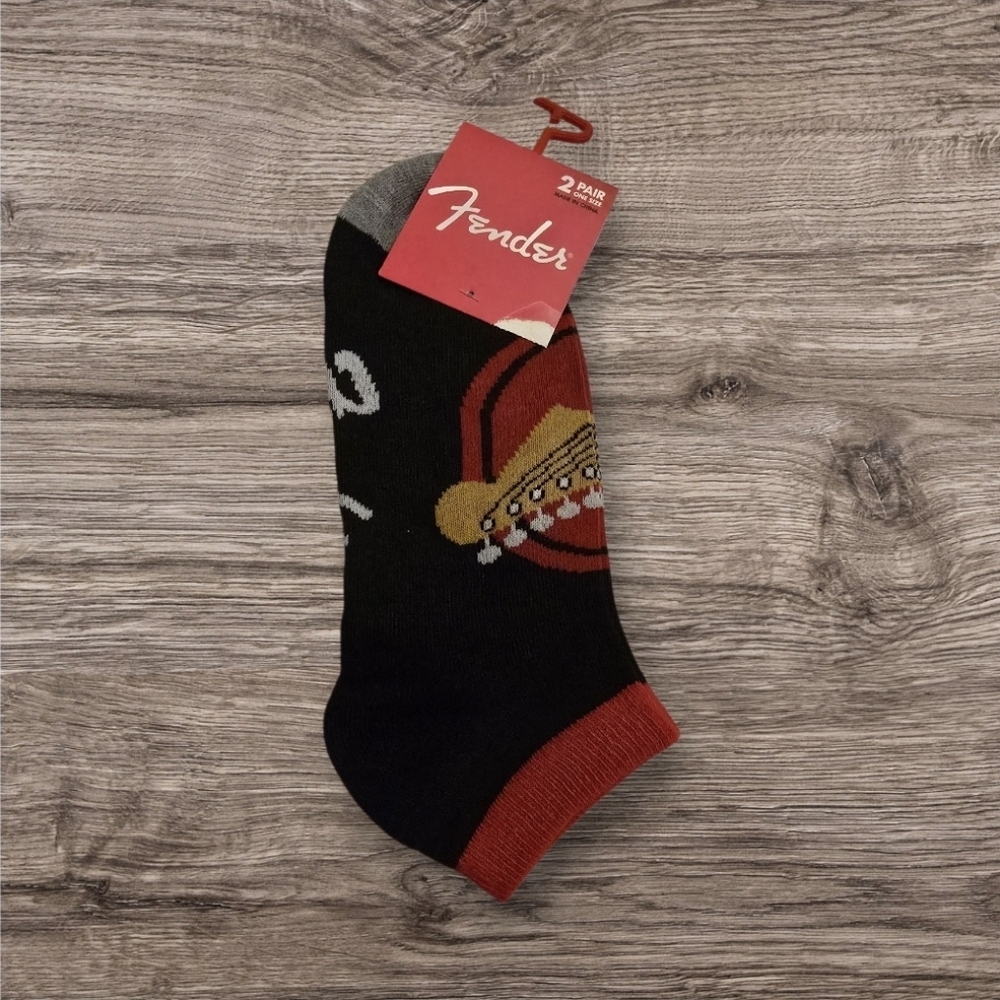 Fender Guitar New 2 Pairs Of Socks 7-12 NWT